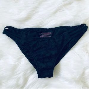 Victoria’s Secret black lace bikini bottoms